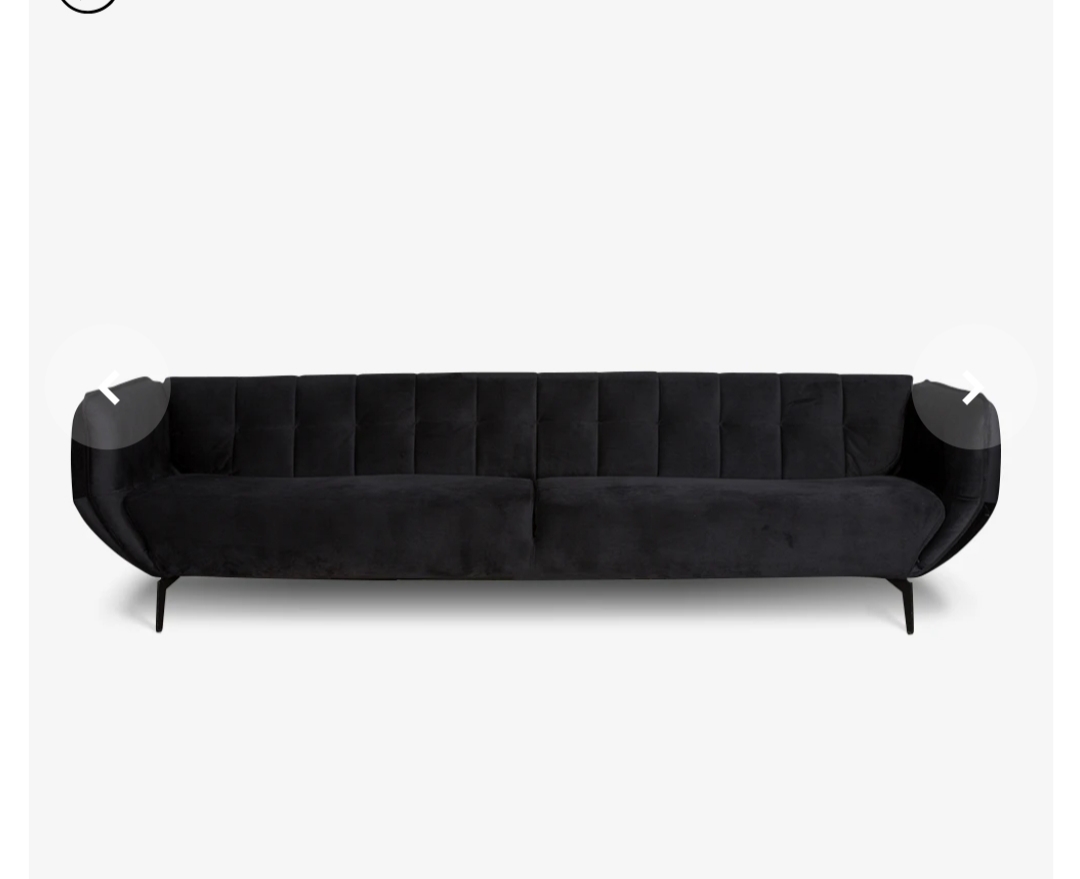 Noir Velvet Sofa